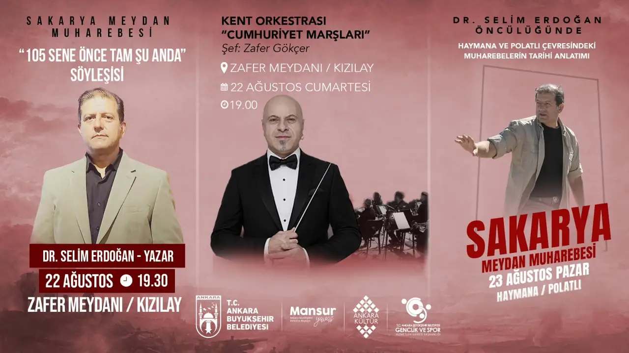 ABB’DEN SAKARYA MEYDAN MUHAREBESİ’NİN 105. YILINA ÖZEL PROGRAM  BAŞKENTLİLER TARİHİN YAŞANDIĞI TOPRAKLARLA BULUŞACAK