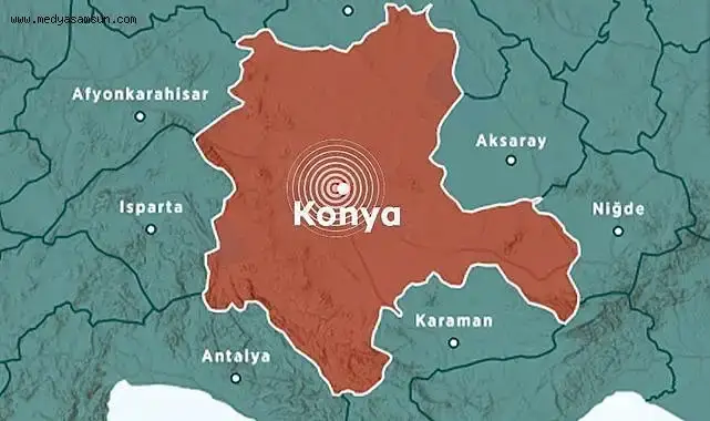 KONYA'DA 4,8 ŞİDDETİNDE DEPREM