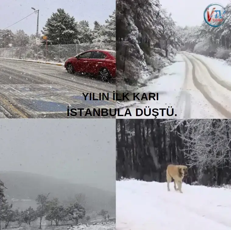 İSTANBULA YILIN İLK KARI YAĞDI.