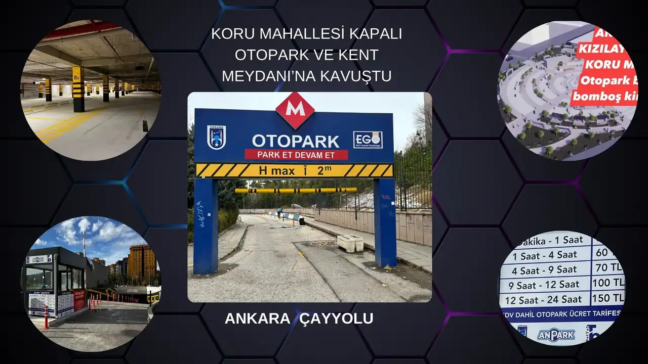 KORU MAHALLESİ KAPALI OTOPARK VE KENT MEYDANI’NA KAVUŞTU