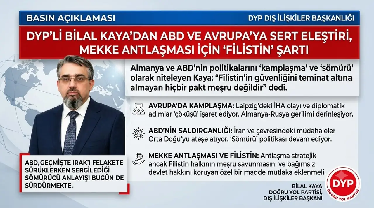 "KÜRESEL TEHDİTLERE KARŞI MEKKE ANTLAŞMASI'NA FİLİSTİN MADDESİ EKLENMELİDİR"