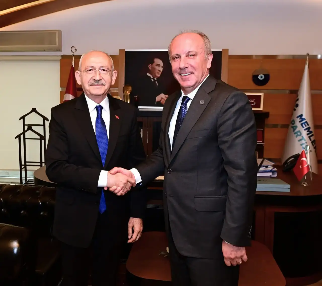 Kılıçdaroğlu ile İnce görüşmesi sona erdi.