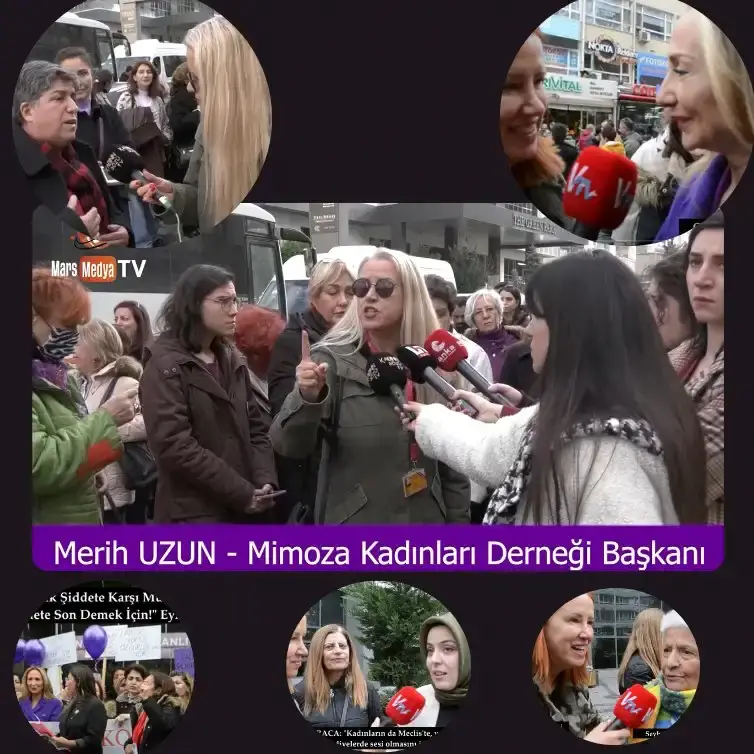 " MİMKADER" (Mimoza Kadınları Derneği) "Kadına şiddete hayır."